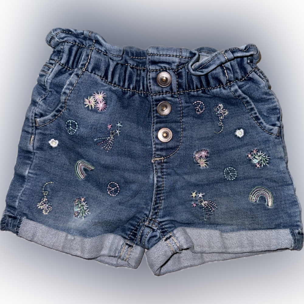 ✨3/$15✨ 3T Wonder Nation Embroidered Denim Shorts